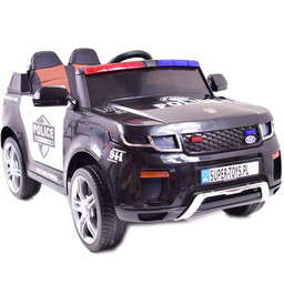 Auto policyjne na akumulator BBH021 czarne pilot RC