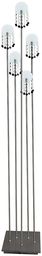 Candellux LUXOR 54-02818 lampa podłogowa nikiel mat szklane
