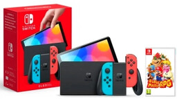 Nintendo Switch OLED Czerwono-niebieski + Super Mario RPG