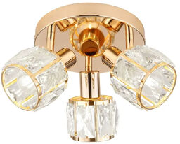 Candellux Sufitowy plafon szklany Dubai 98-23506 kule kryształowe