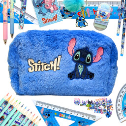 Piórnik Szkolny Stitch z Wyposażeniem Akcesoria PREMIUM Zestaw