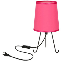 Candellux Lampka nocna z różowym abażurem - 4X