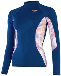Strój Pływacki Damski Speedo Rash Top Afammonite Navy/Lilac