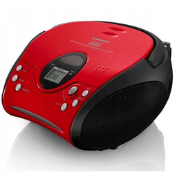 BOOMBOX LENCO SCD24RB czerwono-czarny