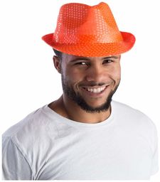 Dress Up America Cekinowy kapelusz Fedora