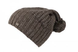PIKEUR Czapka z pomponem LURE taupe melange