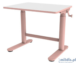 Małe biurko regulowane dla dziecka Różowe - Spacetronik