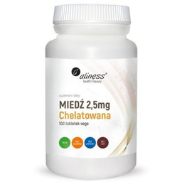 ALINESS Miedź chelatowana 2,5 mg - 100 tabletek