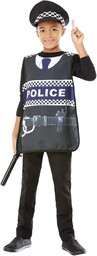 Smiffys 72003 zestaw policyjny, unisex dzieci, czarny, jeden