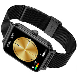 Modny Zegarek Smartwatch Garett Grc Classic Black Steel