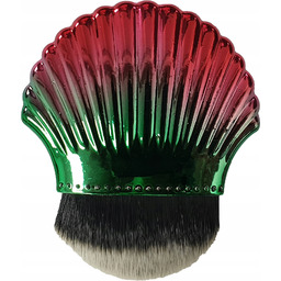 Pędzel do makijażu konturowanie makeup muszelka czerwony zielony