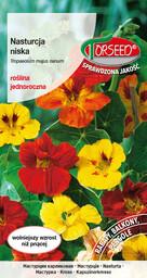 Nasturcja niska -Tropaeolum majus nanum mieszanka 5g