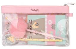Przybory szkolne Pusheen Kotek Piórnik Saszetka Zestaw Prezent