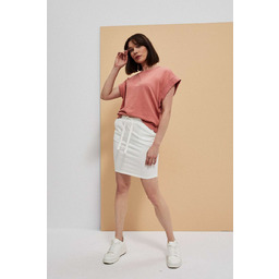 Gładka spódnica przed kolano-XS