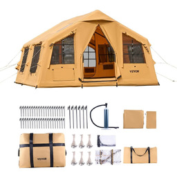 Namiot dmuchany 8-12 os. składany pompka luksusowy glamping