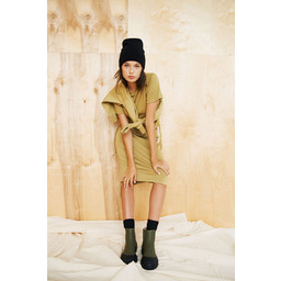 Gładka spódnica ze ściągaczem-XS