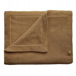 Mushie Knitted Pointelle Baby Blanket pleciony koc