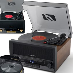 Gramofon Muse Wieża Fm Głośniki Stereo Usb Bluetooth