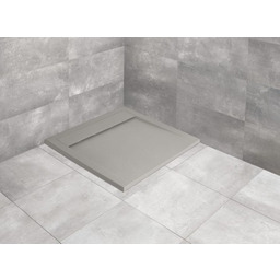 Radaway brodzik z konglomeratu Teos C cemento 90x90