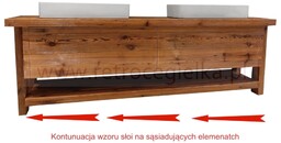 Szafka łazienkowa, stare drewno sosnowe