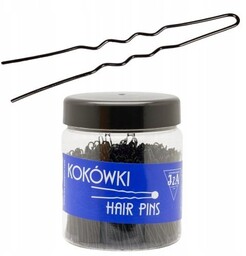 Kokówki/szpilki Iza czarna karbowana 6,5 cm 500g
