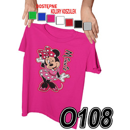 KOSZULKA DZIECIĘCA Z NADRUKIEM MYSZKA MICKEY MINNIE MIKI