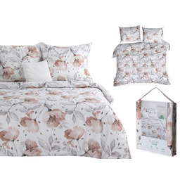 Pościel Bawełniana W Kwiaty 200x220 Nicky 100% Bawełna