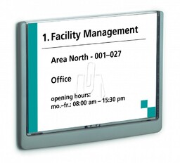 Tabliczka informacyjna DURABLE CLICK SIGN A5 granatowa /486607/