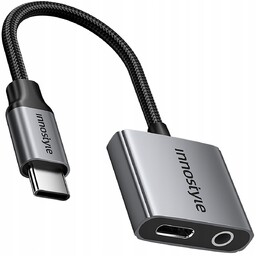 INNOSTYLE ADAPTER USB-C MINI JACK 3,5 PRZEJŚCIÓWKA KABEL