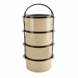Menażka obiadowa 4-poziomowa plastikowa 4x1,5 l