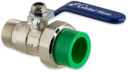 Zawór kulowy GZ 3/4" x PP 3/4" mosiężny