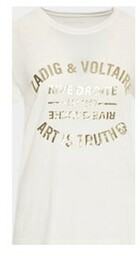 Zadig&amp;amp;Voltaire T-Shirt Walk Blason Foil JWTS01536 Biały Regular