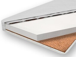 Materac Kokos-pianka-gryka rozmiar 120x60 Baby Boo