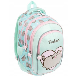 plecak szkolny młodzieżowy kot Pusheen mint St Majewski