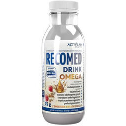 RecoMed Drink Omega smak malina-biała czekolada, 75 g