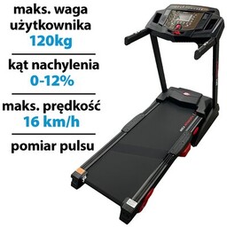 ENERO FIT Bieżnia elektryczna Platinium V200 1839W 16km/h