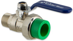 Zawór kulowy GZ 1/2" x PP 1/2" mosiężny