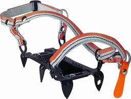 Climbing Technology Mini Crampon 6 P Raki, Czarny/Pomarańczowy,