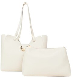 Klasyczna beżowa torebka na ramię Nobo z wyjmowanym