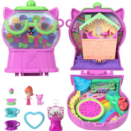 Polly Pocket Kotek Guma balonowa Zestaw kompaktowy, 1