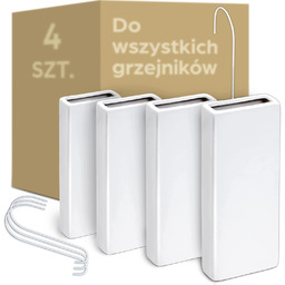 Nawilżacz powietrza na grzejnik ceramiczny 4 sztuki biały