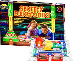 MAŁY ELEKTRONIK SEKRETY ELEKTRONIKI ZESTAW EDUKACYJNY 500 DOŚWIADCZEŃ