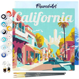 Figured''Art Mini malowanie według numerów dla dorosłych 20x20cm