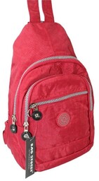 Praktyczny Plecak Materiałowy BAG STREET 2257 BORDOWY 35
