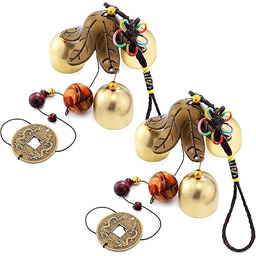 2 sztuki szczęśliwe dzwonki wietrzne Feng Shui dzwonek