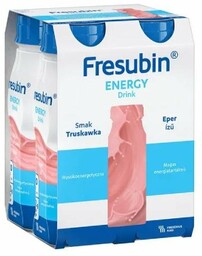 Fresubin Energy Drink Smak Truskawka Płyn 4 Butelki