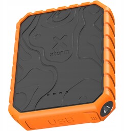 Powerbank outdoorowy 10000mAh, Usb-c z latarką, Usb-a Kabel,