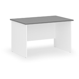 Biurko PRIMO WHITE, 120x80 cm, biały/grafit