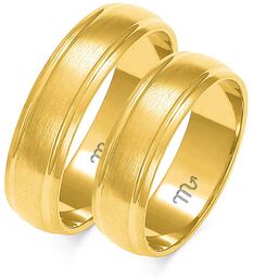 Obrączki ślubne Złoty Skorpion wzór Au-A124