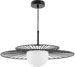 NOWOCZESNA LAMPA WISZĄCA CZARNA SOLARIS